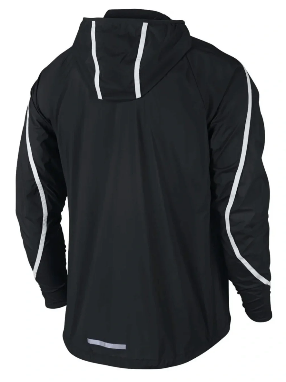 Nike Impossibly Light Hooded Men's Running Jacket Black/White - Picture 6 of 8